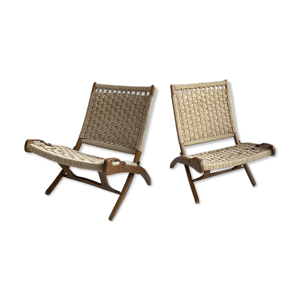 2 fauteuils vintage pliables 1960