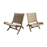 2 foldable vintage armchairs 1960