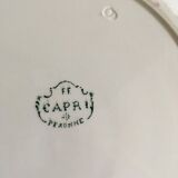 Set 7 flat plates and assorted flat faincerie Fénal Fréres "Capri" pexonne
