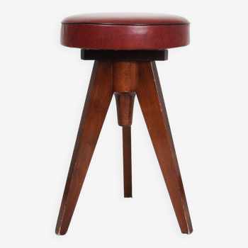 Reiner Modell adjustable piano stool, Germany 1950s