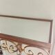 Vintage brass Deknudt mirror with shelf, 1970s
