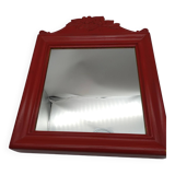 Wooden wall key holder mirror.Country Corner.