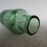 Vase en verre bullé