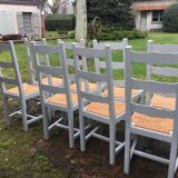 Set of 8 country style chairs