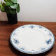 Longwy iron earth flat plate, blue Lavoisier model