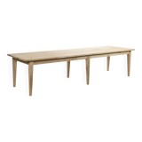 Large raw wood table