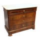 Commode en acajou et marbre époque Louis Philippe