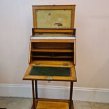Sloping desk in lemon and amaranth veneer, Louis XVI period