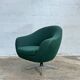 Fauteuil oeuf vintage vert
