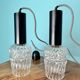 Vintage pendant lamps / art deco lamp shade / 1960's / mid century lamp