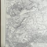Old map of Siberia from 1928