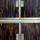Luciano Frigerio Mid-Century Modern Italian Brass and Walnut Wardrobe, 1970