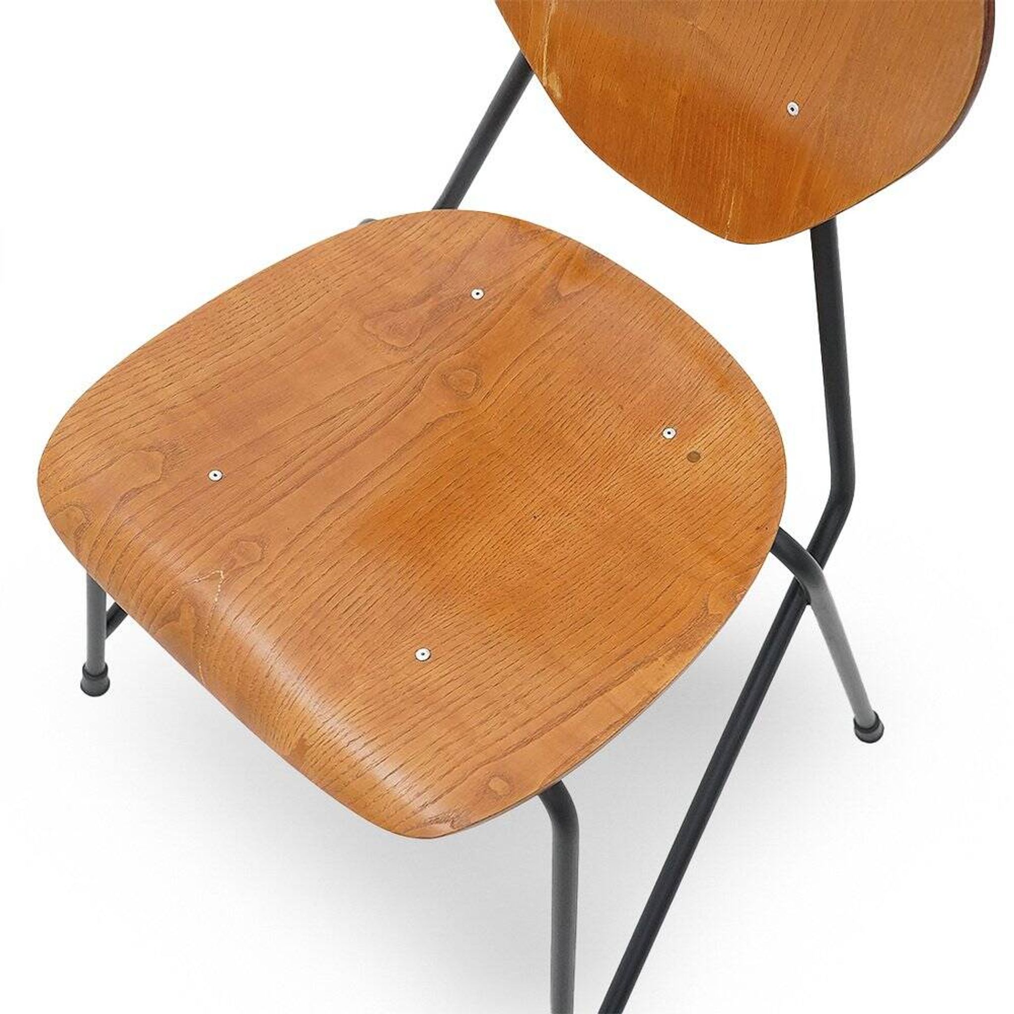Vintage chairs by Aurelio Villari for Isa Bergamo, 1950s, set of 4.