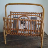 Rattan magazine holders