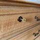 Aero-sandblasted oak chest of drawers