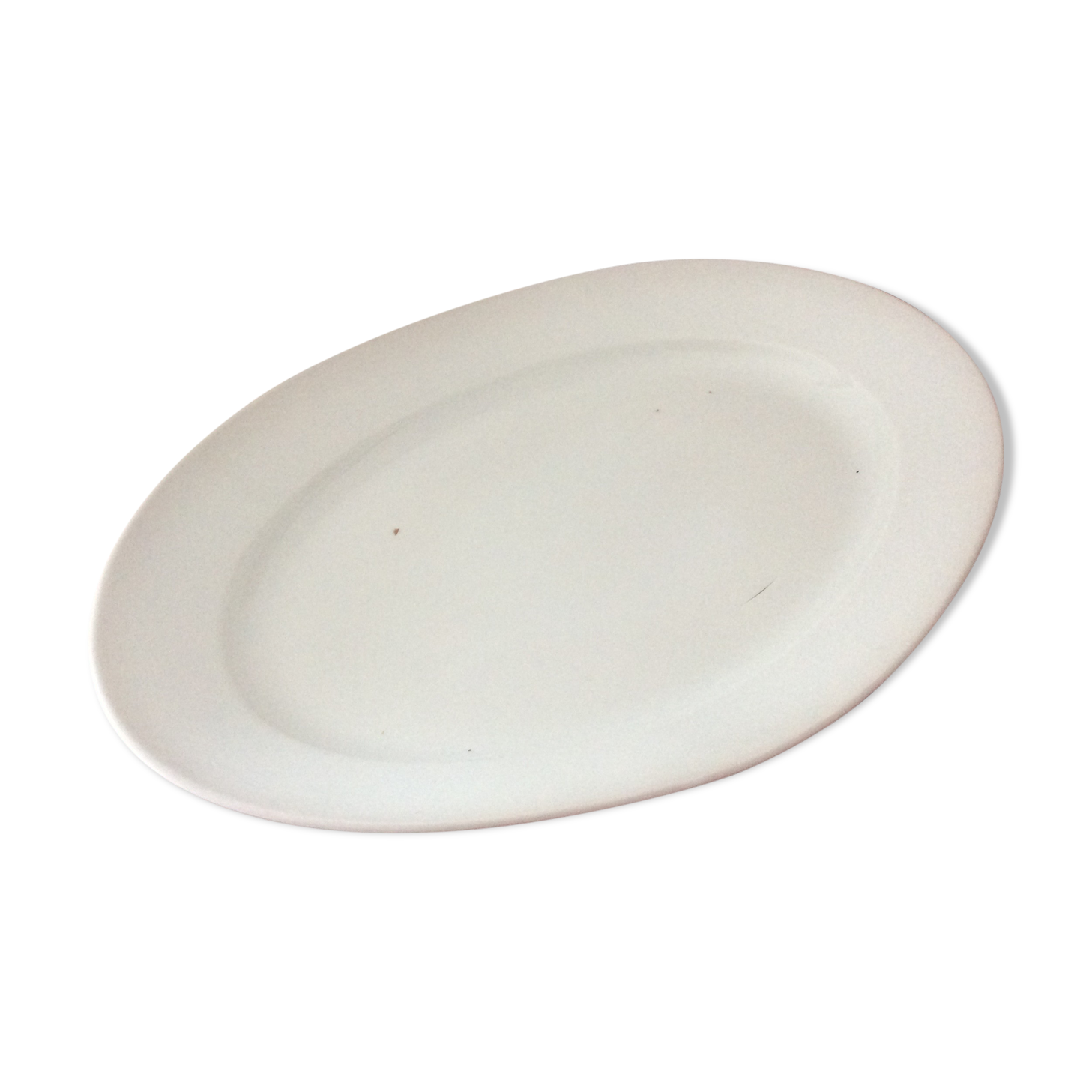 Old oval dish big porcelain