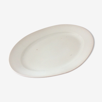 Old oval dish big porcelain