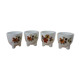 Lot de 4 coquetiers tripodes