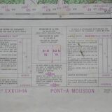 Vintage map of Pont-à-Mousson