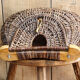 Rattan braided fishing basket