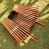 Scandinavian teak fruit basket