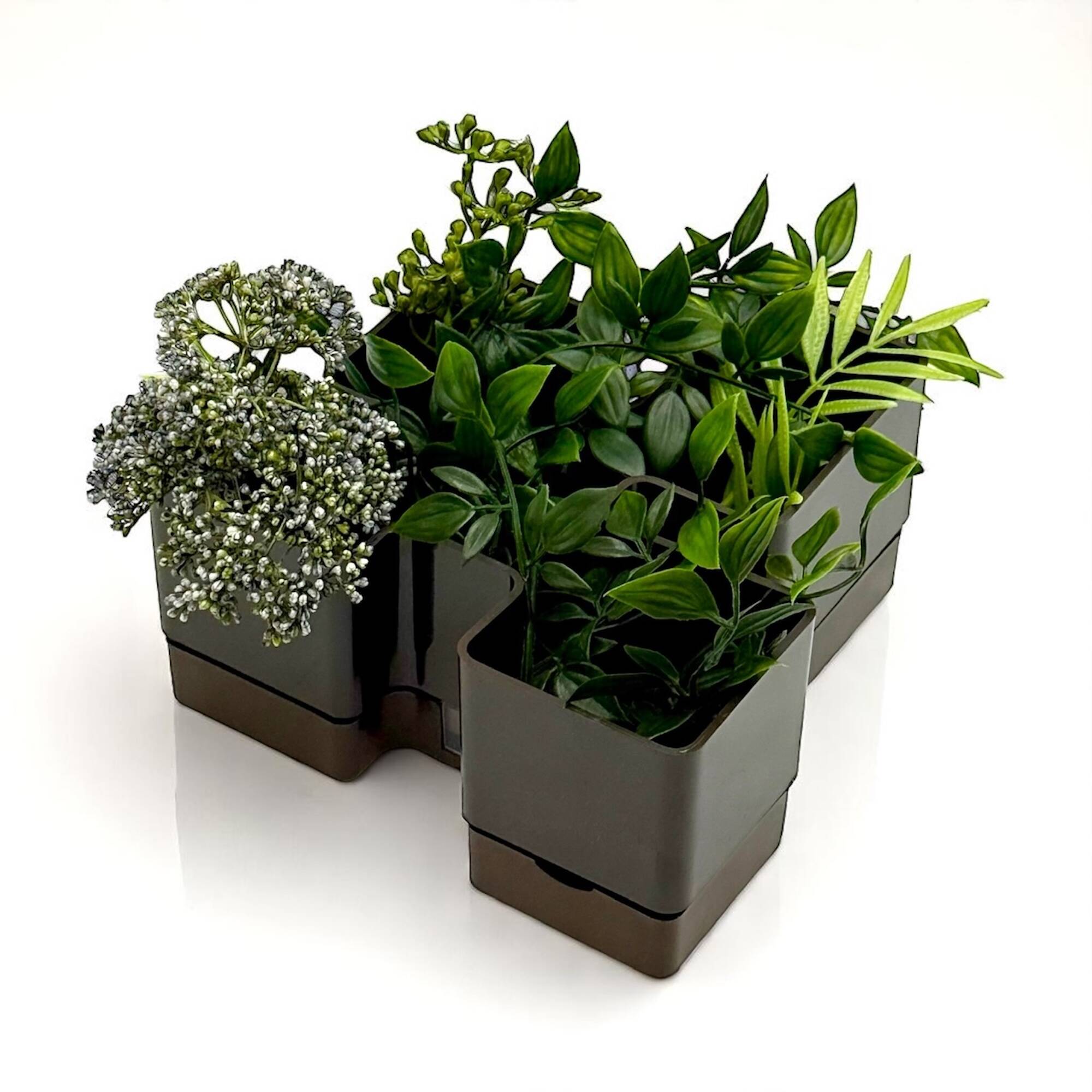 Paire de jardinières modulaires vintage des années 70 par Vastill