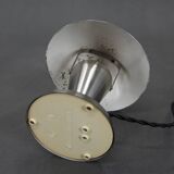 Bauhaus  Nickel "Mushroom" Table Lamp, Czechoslovakia, 1930s