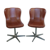Set of chairs, Space Age, faux leather, Italy, 1960s
