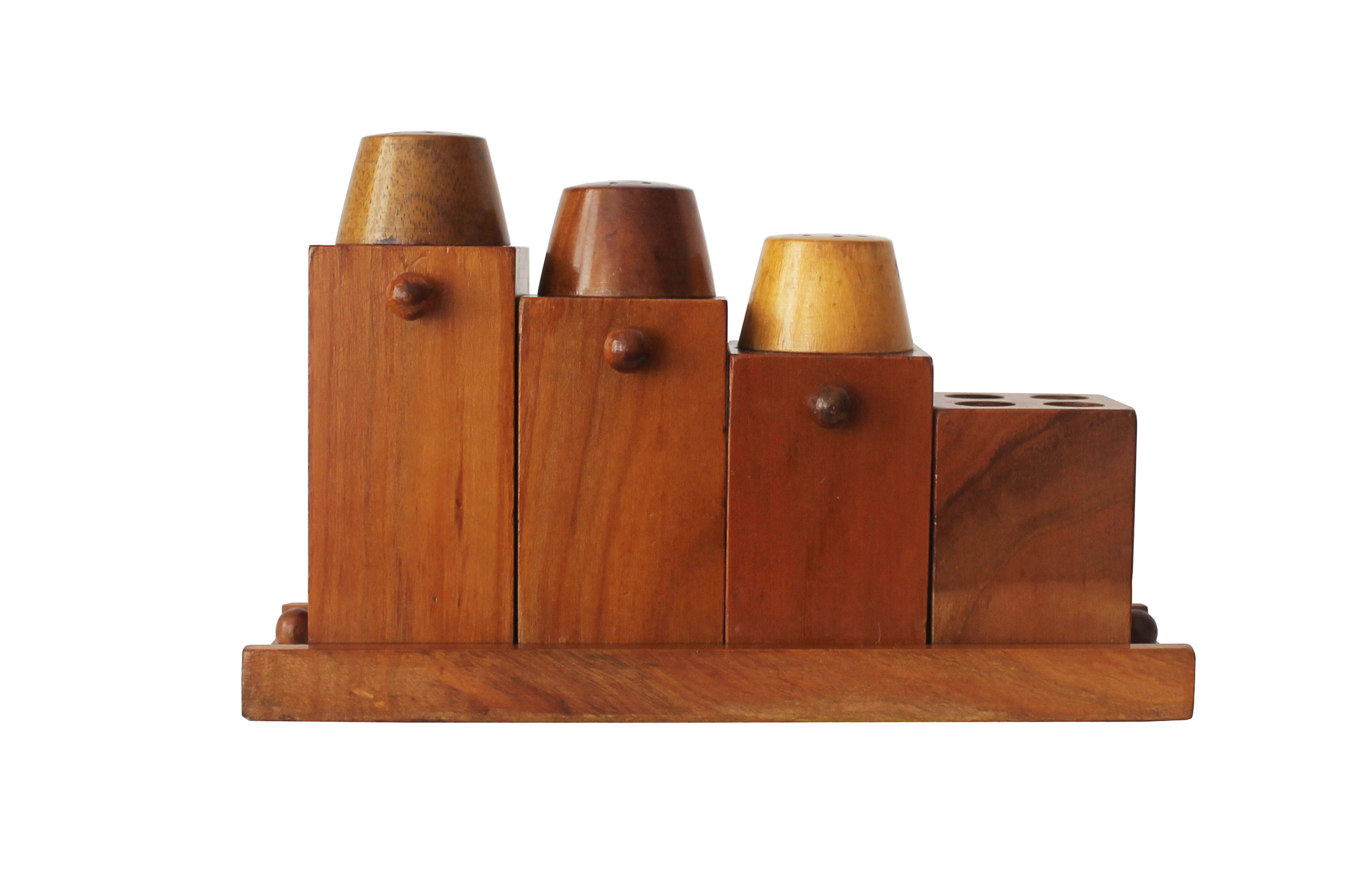 Condiment set by Krasna Jizba 1950