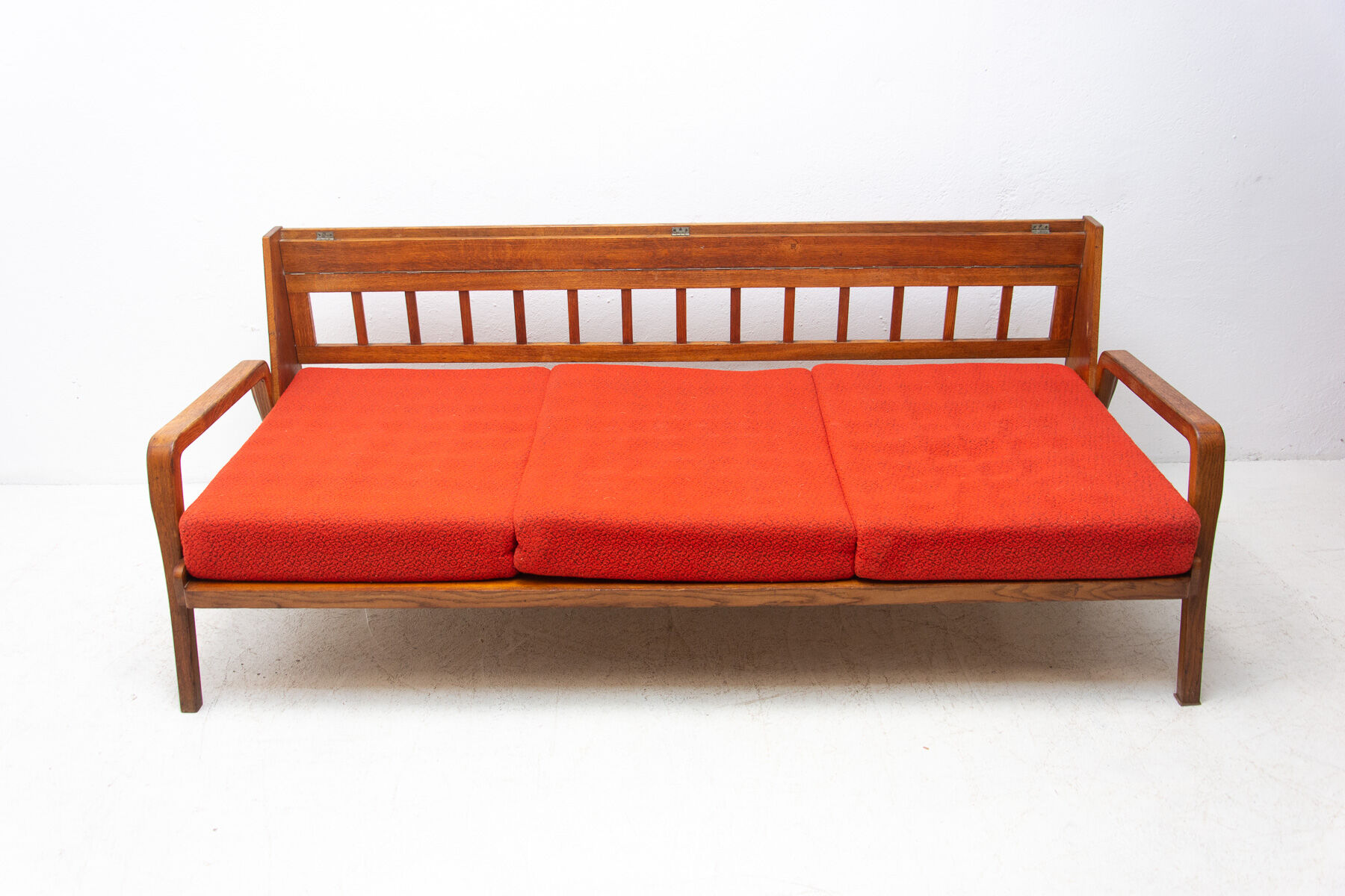 Mid century folding sofa in scandinavian style, 1960´s, czechoslovakia
