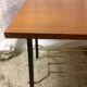 Modernist wood and metal coffee table - 1960s