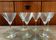 Six verres à cocktail martini Cristal d'Arques