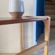 Table basse bois exotique vintage