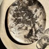 Very large empty pocket or dish in petrified wood