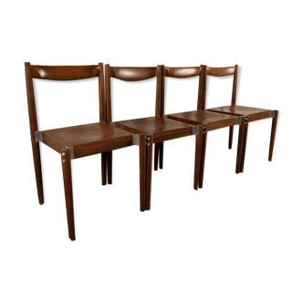 A set of four chairs type 1583, Czechoslovakia, 1960s