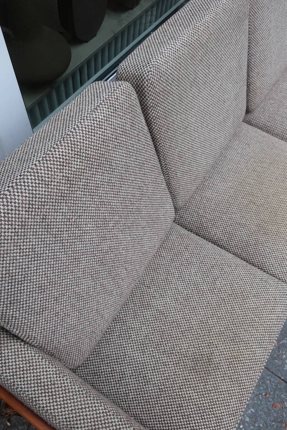 Scandinavian sofa in teak and wool À.S mobler vintage 60s Danish design