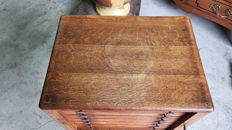 Meuble menagere art deco en chene