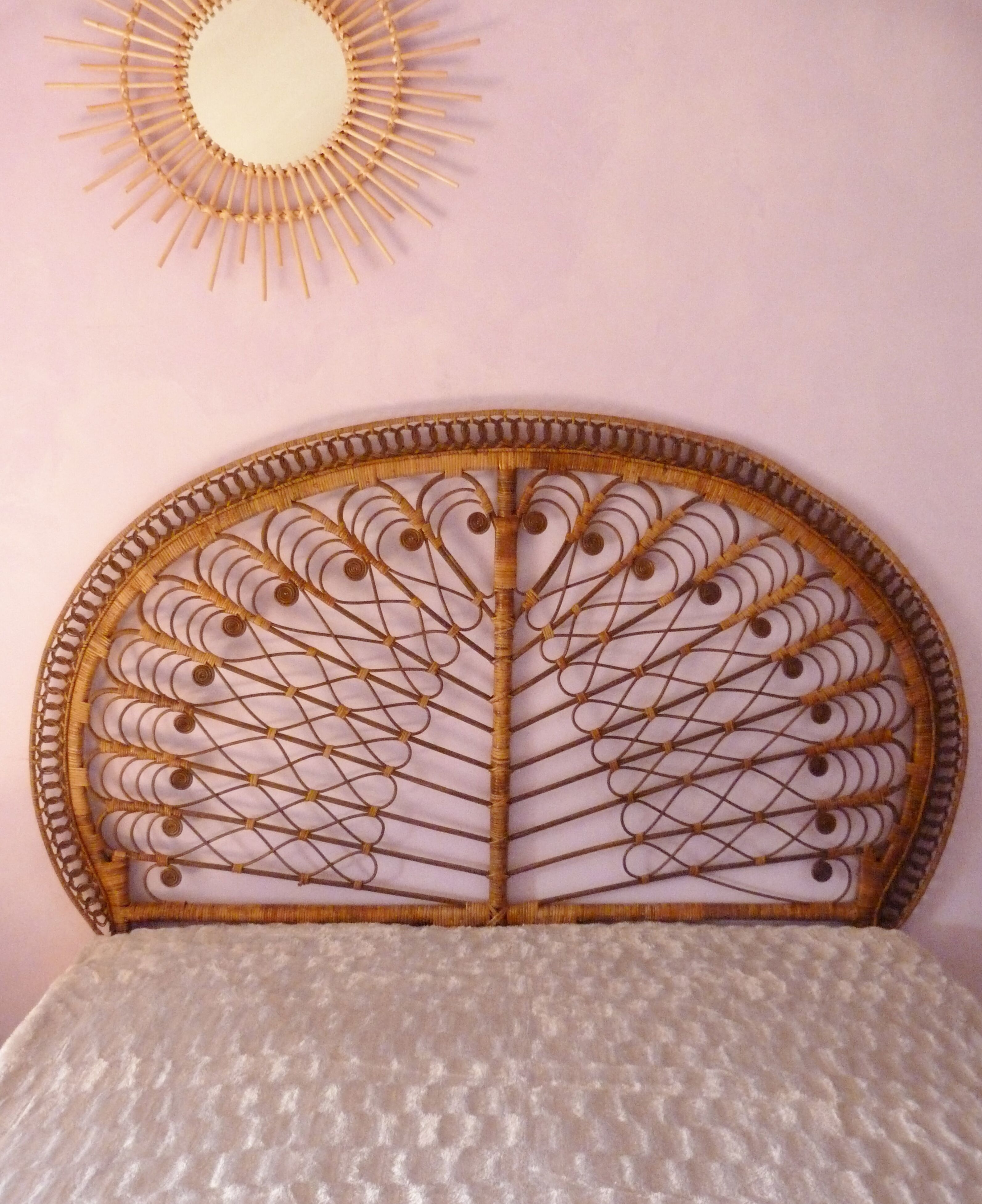 Peacock headboard