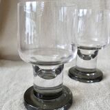 8 Scandinavian Drinking Glasses in Crystal 1970s