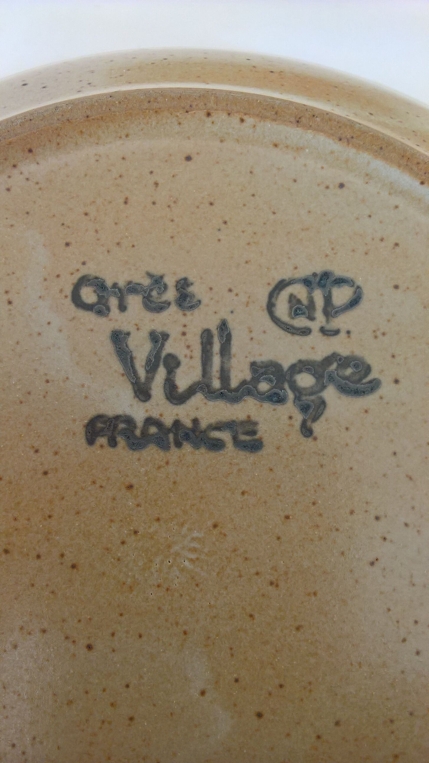 Set de 4 assiettes calottes en grès CNP village