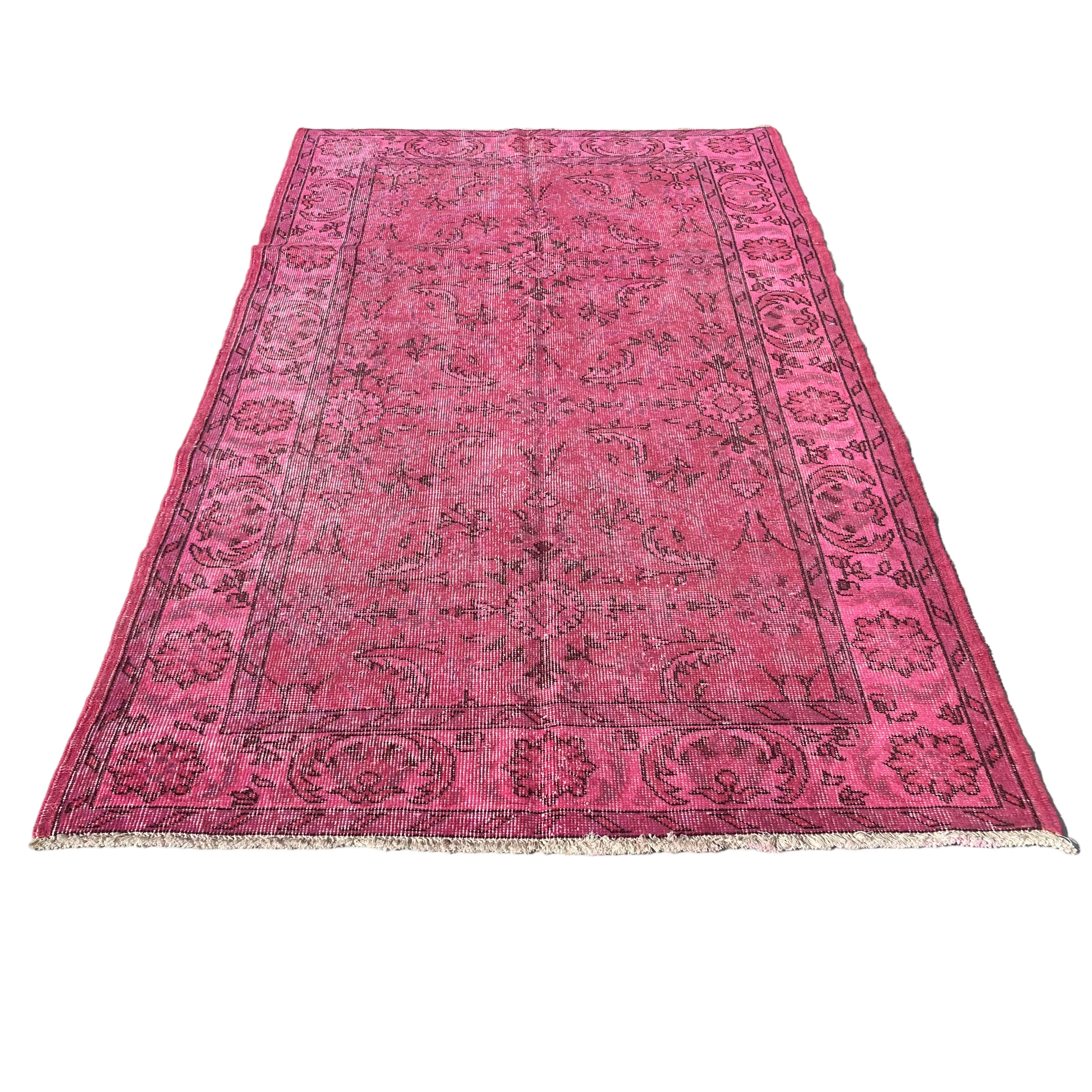 Vintage distressed turkish rug