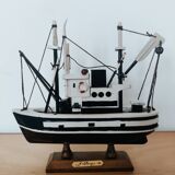 Wooden trawl fishing boat