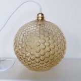 Glass bubble globe suspension