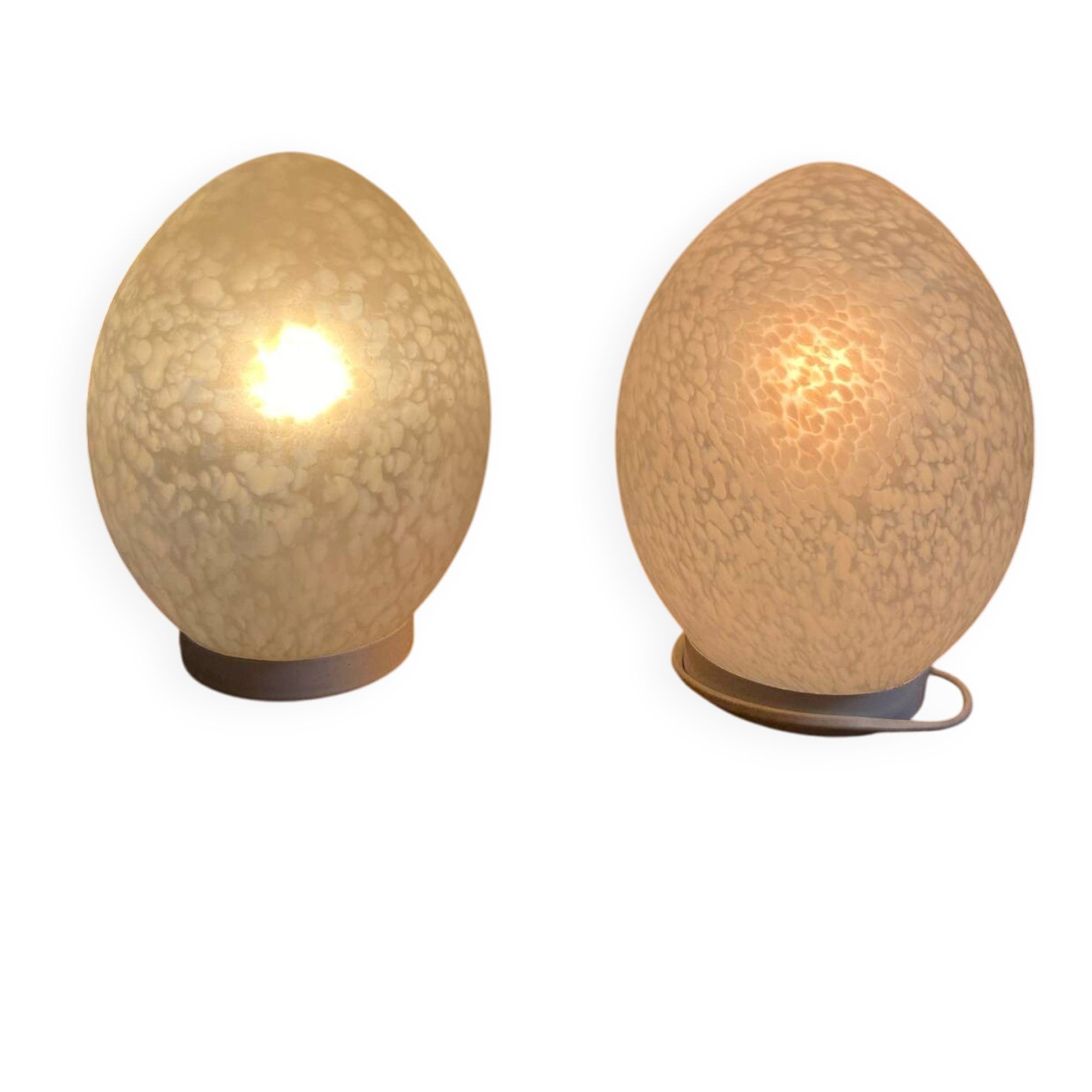 Lampes œufs vintage