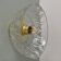Applique abt-jour vintage en verre moulé - collection vaisselle -