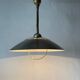 Suspended lamp in chrome and gold metal by TZ, 1970s, Germany.