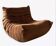 Chauffeuse togo marron par Michel Ducaroy