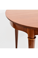 Table à manger ronde en bois, Italie, années 1960