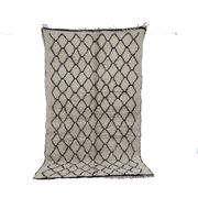 Handmade wool Berber rug 220 X 130 CM