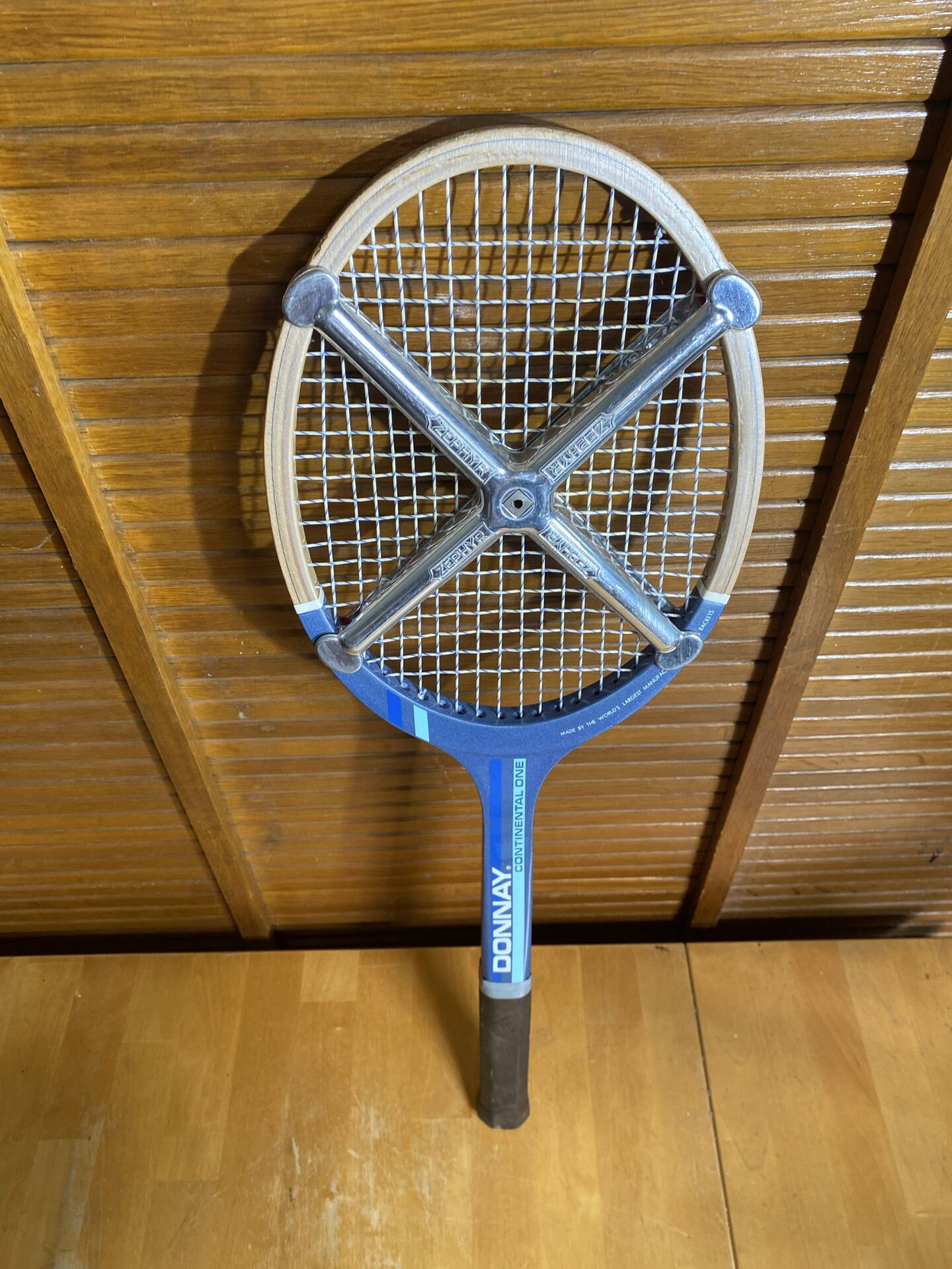 Old tennis racket donnay continental one wood + vintage zéphyr